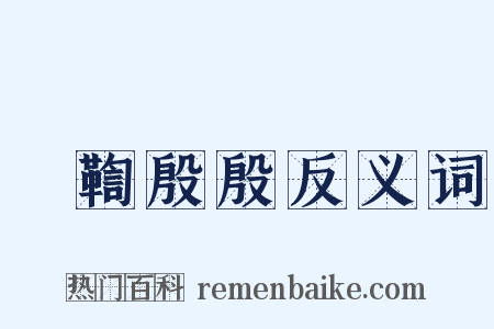 輷鞫殷殷反义词是什么意思的图片